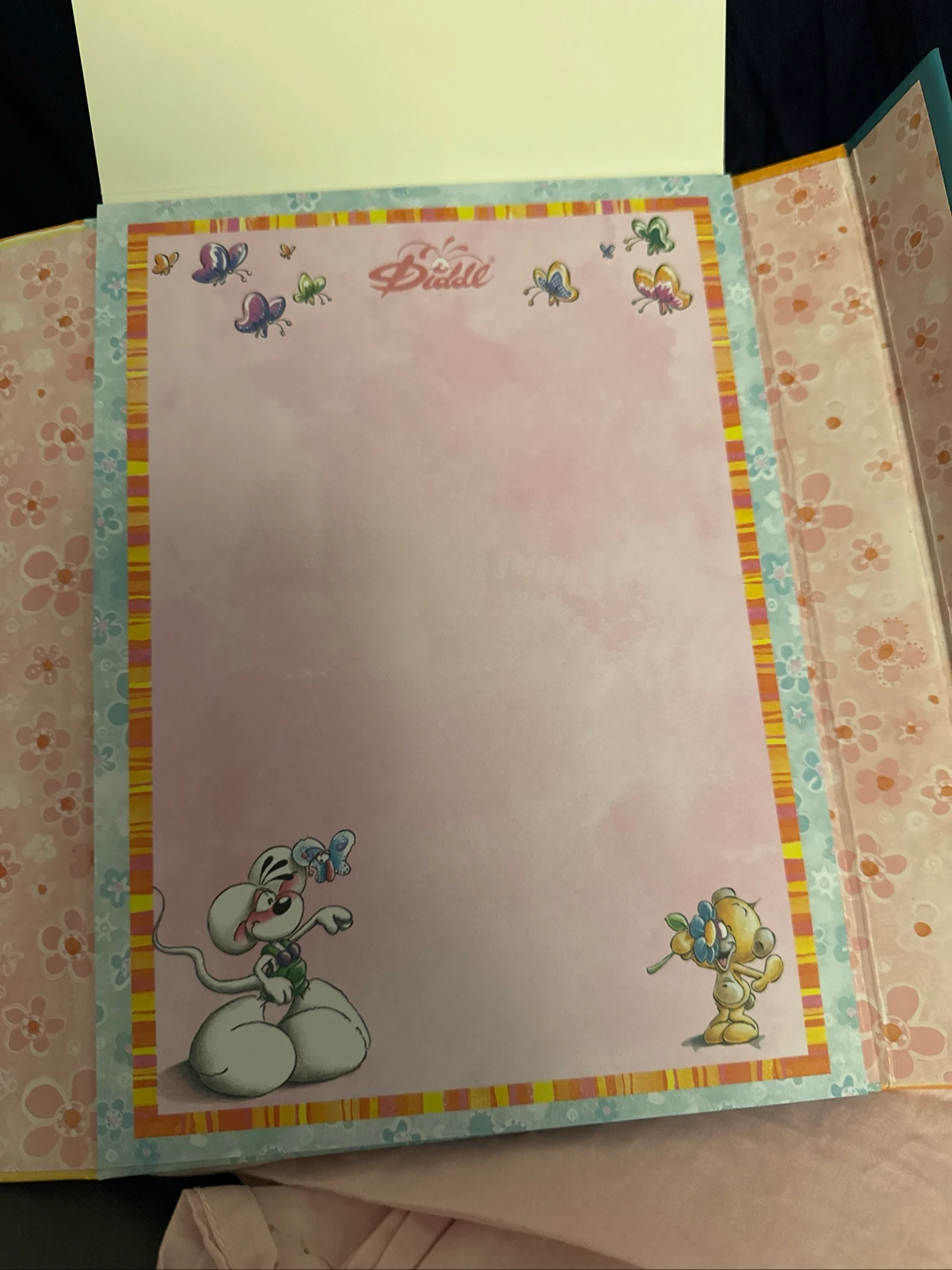 1 blad uit schrijfset 